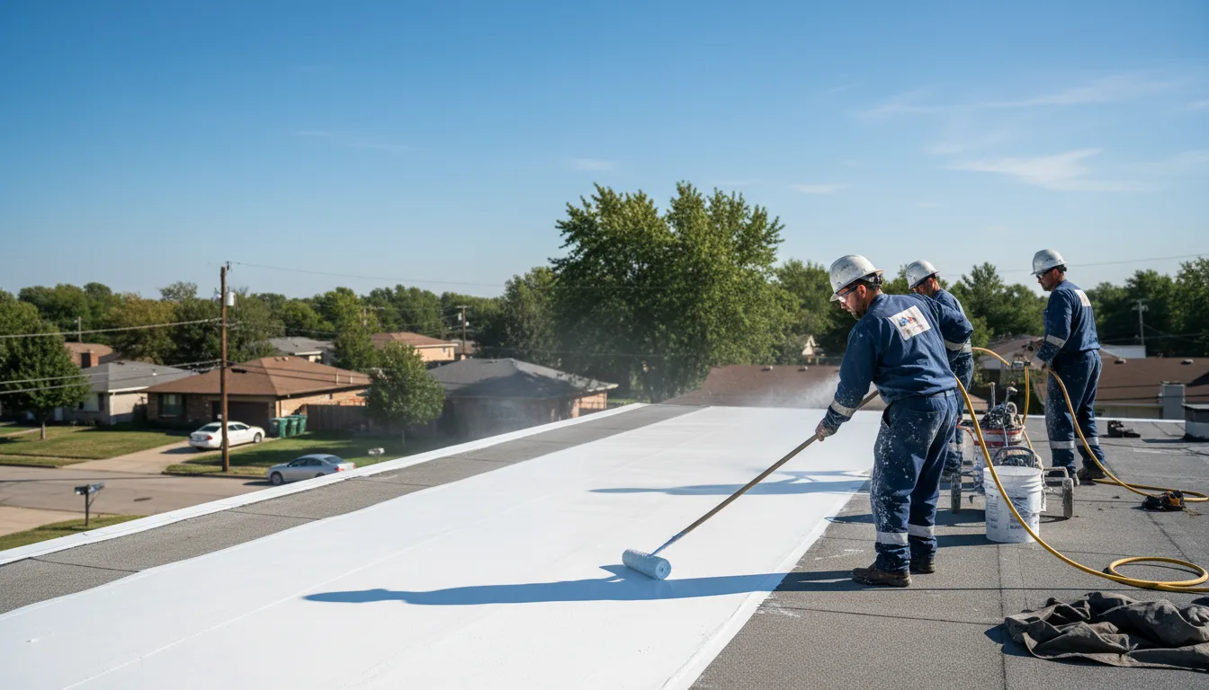 Commercial roof coating in Glen Mills, PA near me
